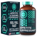 Apetitni supresant za hujšanje, lakoto zatiranje - dietne tablete, ki delujejo hitro za ženske in moške - Garcinia Cambogia, Glukomannan, bela ledvica fižol Carb Blocker in Fat Burner - 60 Veggie Caps