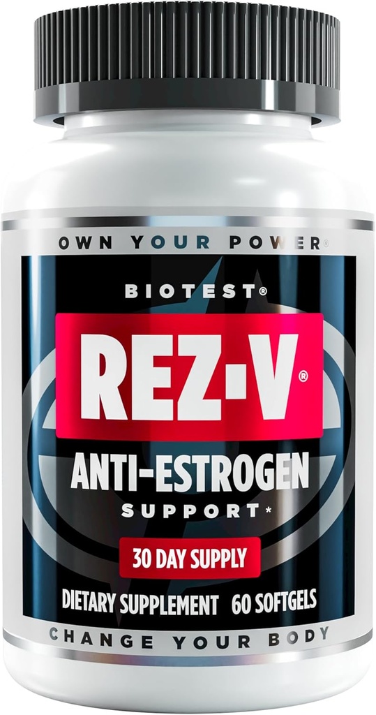 Biotest Rez-V - Visoka absorpcija Resveratrol za podporo proti estrogenu + celično zdravje - 60 kapsul
