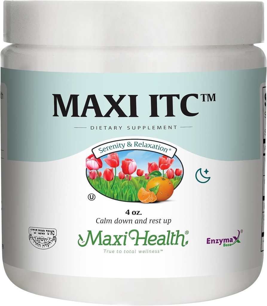 Maxi Health ITC - Inositol - s tavrinom in vitaminom C - Umirjanje Formula - 4 Ounce Powder - Kosher