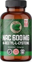 Čisti Lab Vitamini NAC (N-acetil-Cystein) 600 mg - 120 kapsul Izdelano v Kanadi