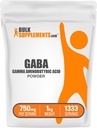 BulkSupplements.com GABA Powder - Gama Aminomaslena kislina, GABA dodatek, Aminokisline dodatek - Gluten Free, 750mg na serviranje, 1kg (2,2 lbs) (Pack of 1)