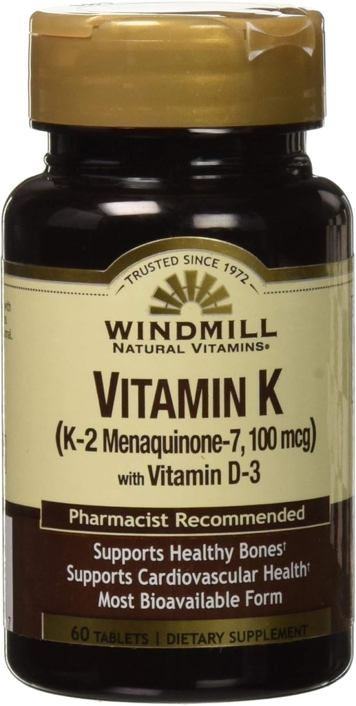 Vitamin K2 (MK7) z vitaminom D3 60 tablete