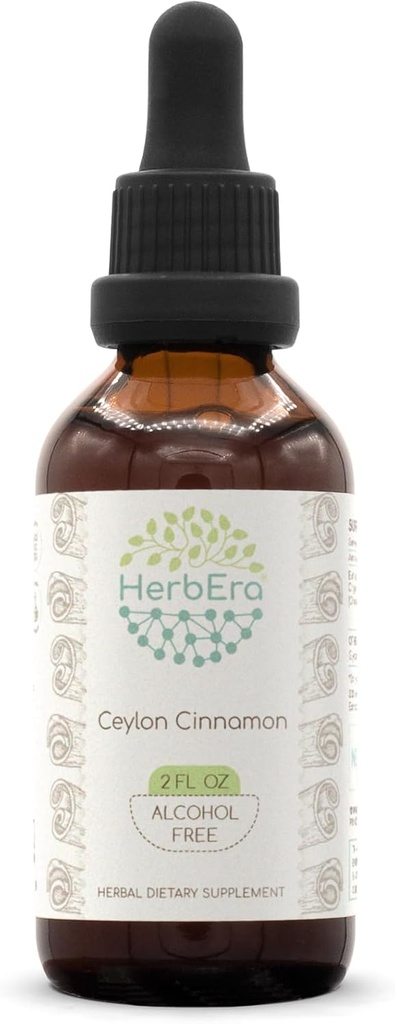 Cimet brez alkohola B60 izvleček zelišča tinktura, koncentrirane tekoče kapljice naravni cimet (Cinnamomum Verum) (2 fl oz)