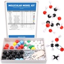 Swpeet 125 Pcs Molekularni model komplet za Anorganski in organski molekulski model Učitelj in 16 let in več Študentski komplet - 54 Atoms & 70 Povezave & 1 Kratki Link Odstranjevalec orodje - Znanost igrače