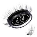 Lashify Ojačati 14mm Gossamer DIY trepalnice razširitve ponovno polnjenje, črna, enostavno lažne trepalnice za naravni videz