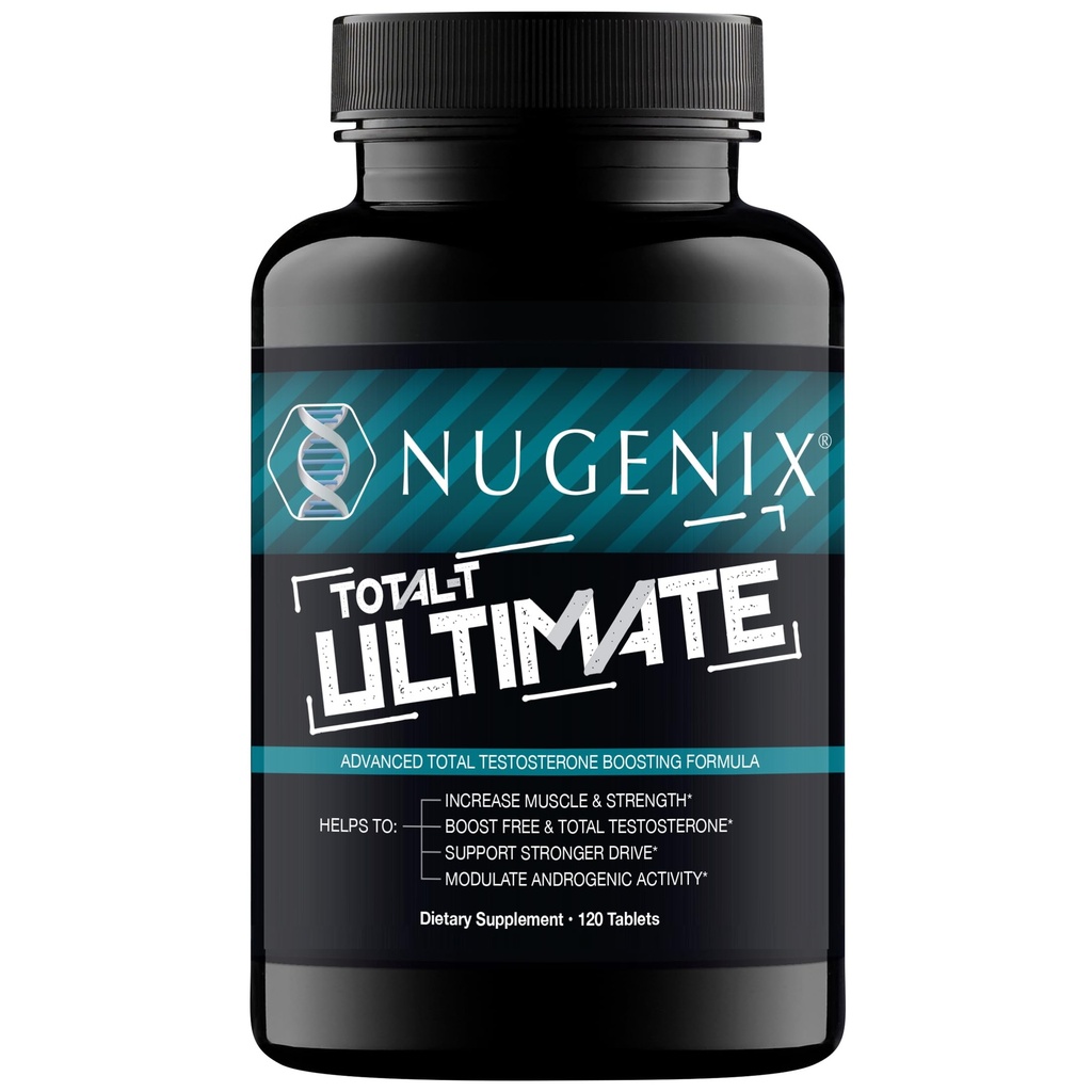 Nugenix Total-T Ultimate - Napredni brezplačni in popolni testosteron Booster za moške - 120 tablet