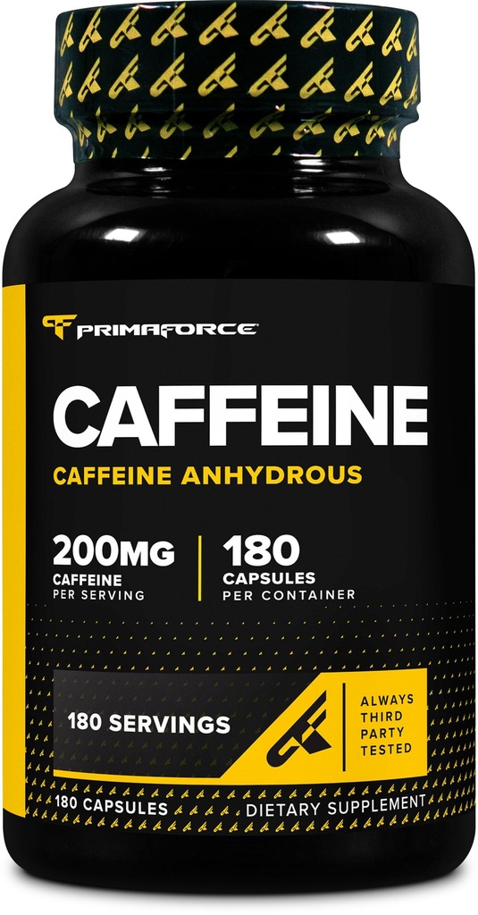 Primaforce tablete kofeina 200 mg, 180 kapsul
