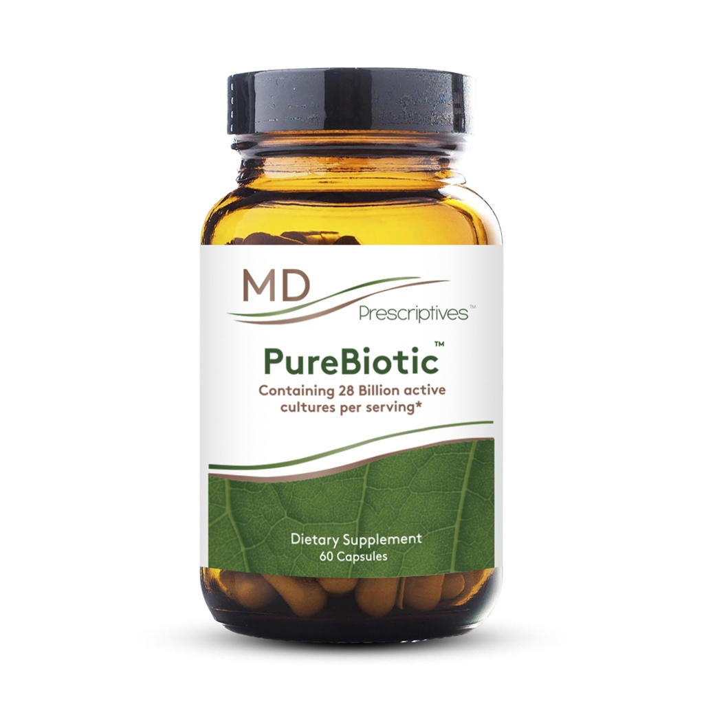 Predpisi MD - PureBiotic - Probiotični prehranski dodatek za prebavne in Gut zdravje - 60 kapsul