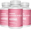 Liposomski glutation Softgels 1500MG, Zmanjšani glutation dopolnilo z vitaminom C, boljša absorpcija, Ne-GMO močan antioksidant za zdravo staranje, Detox, Imunsko zdravje, 180 Softgels