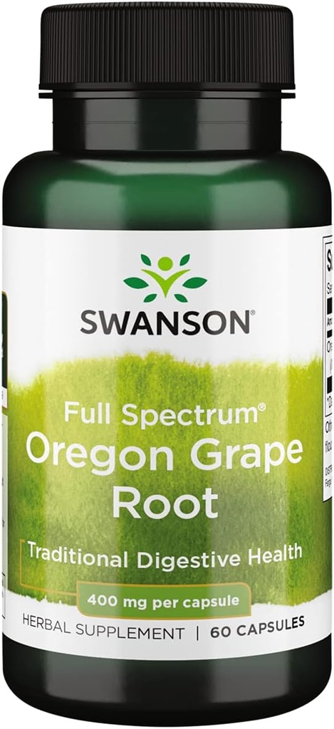 Swanson Full Spectrum Oregon-Grape Root 400 Milligrams 60 kapsul
