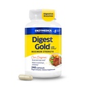 Enzymedica Digest Gold + ATPro, maksimalna moč, hitro ukrepanje, pomaga pogost velike obroke, preprečevanje napihnjenosti in plina, 240 Število (FFP)