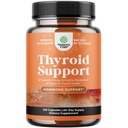 Herbal Thyroid Support Complex - Potent Kelp Jodine Supplement with L Tirozin, Bladderwrack, Selen & Pure Ashwagandha for Hormone Balance - Mood & Energy Dietary Pills - 120 Halal kapsule