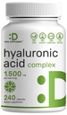 Deal dodatek Hyaluronic Acid dopolnila 1.500mg – 240 Kapsule, z MSM & Vitamin C – Čisto 95% 