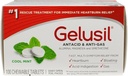 Želatina Antacid & anti gas tablete za lajšanje zgage, refluks kisline, napihnjenost in plin, hladilna metina - 100ct pretisni omot