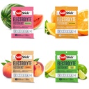SaltStick Fastchews, Elektrolitske nadomestne tablete za rehidracijo, okrevanje vadbe, Mladi in odrasli športniki, pohodništvo, športno okrevanje, 10ct Variety 4-Pack
