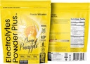 PrašekVitamin Elektroliti v prahu Plus (100 strežnikov) Orange Ananas Elektrolit v prahu Zero Calorie, Keto, 0 Sladkor, Brez maltodekstrina, 1000mg Kalij, 120mg Kalcij, 120mg Magnezij, Hidracija v prahu