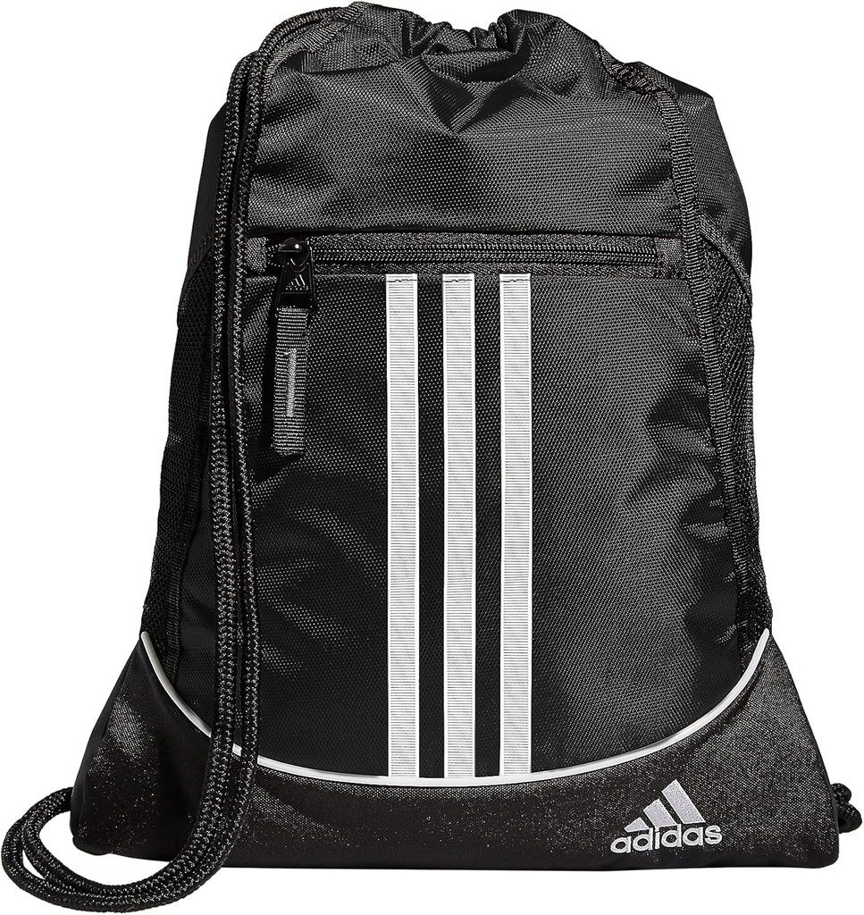 adidas Alliance Sackpack – vlečenje backpack majhna vreča za moške in ženske, črna, ena velikost