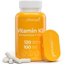 LongLifeNutri Vitamin K2 MK-7 100mcg – Nutrient Podpora za kosti in cirkulacijo, 120 Vegetarijanske kapsule, 4-mesečna zaloga, Lab Tested, Made in The ZDA, Non-GMO