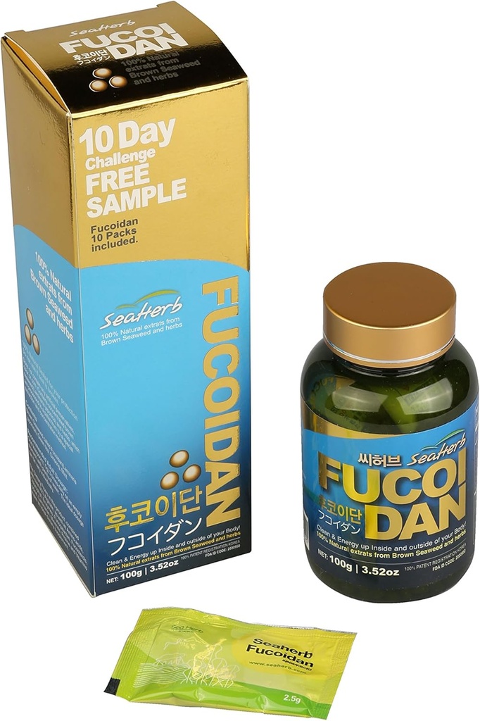 [vrsta pille] 100% naravni izvleček rjavih morskih alg Fucoidan USFDA mimo (ID koda 2030950) (125g)