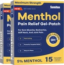 Sumifun Medicated Cold Hot Patchs - 30 Štetje 5% Mentol Dodatna moč Pain Relief Patches Močna ciljna olajšava za preproste hrbtenjače, bolečine v sklepih, Stiff vratu, bolečine v mišicah