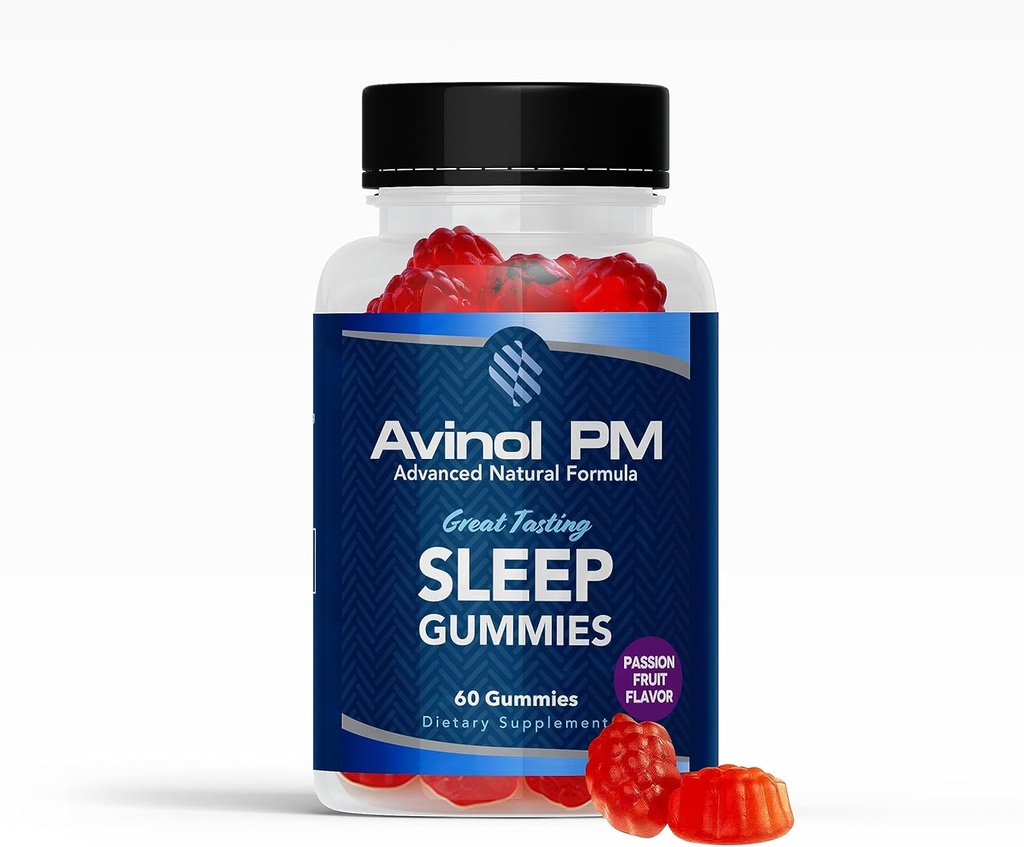 Sleep Gumies - Napredno naravna Formula z L Theanine, Passionflower, Kamilica, in Lemon Balm - Izdelano v ZDA, Passion Fruit Flavor, 60ct