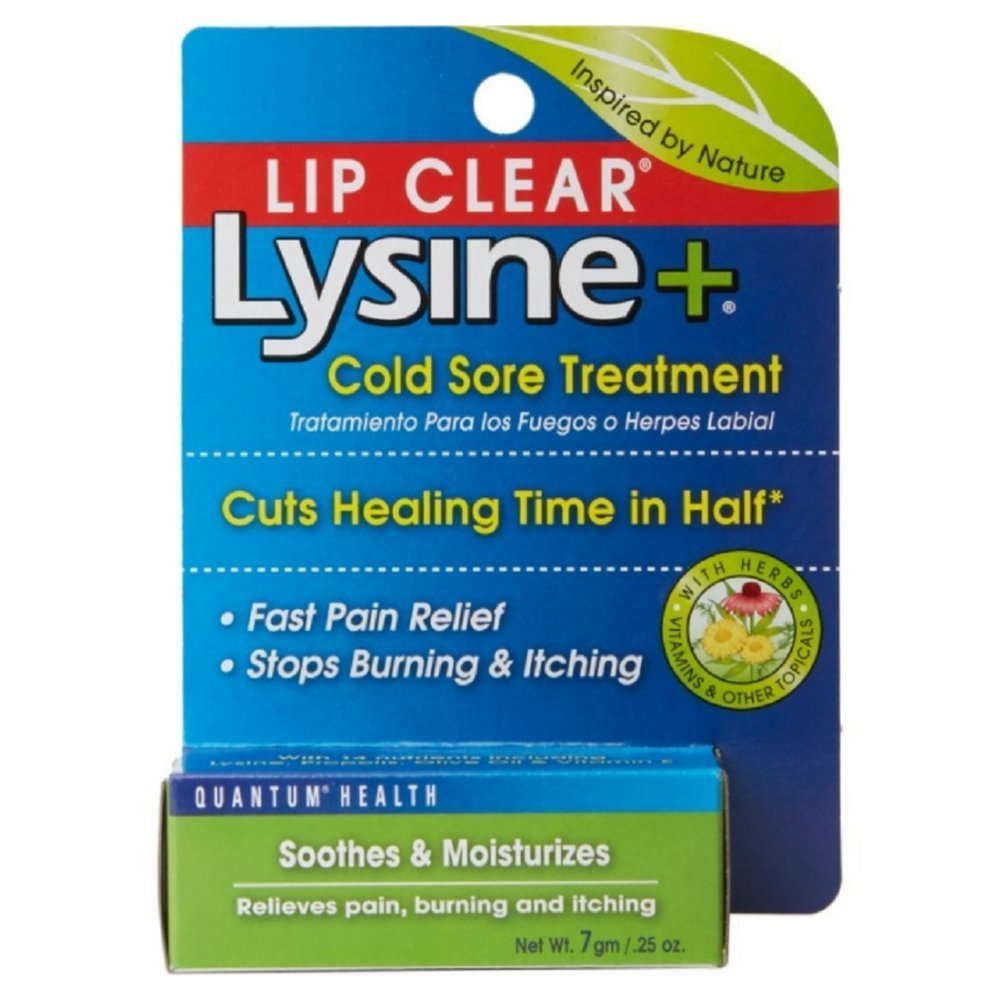 Quantum Health Lip Clear Lysine+ Hladno boleče zdravljenje, 0.25 oz
