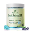 EAA Gummies 120 Gummies (Brueberry), 9000 mg Esencialne aminokisline - vseh 9 esencialnih aminokislin (EAA) in vseh razvejanih aminov (BCAA), brez glutena, vegetarijansko prijazno