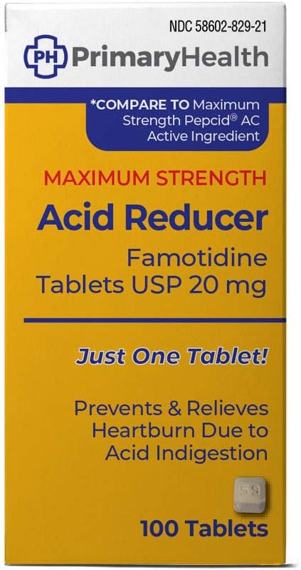 Največja jakost reducent Famotidin 20 mg tablete, 100Count