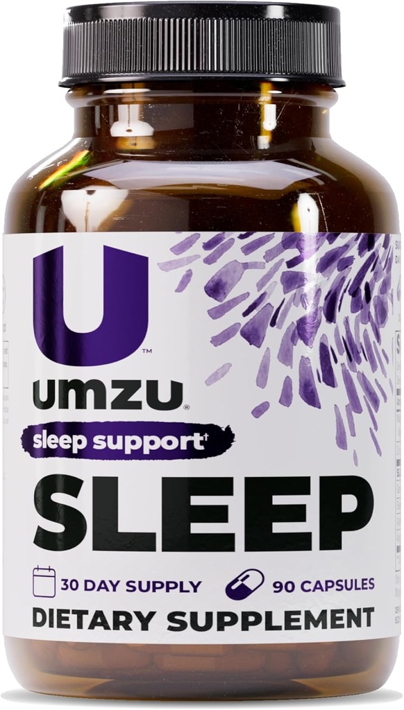 UMZU Magnezij Sleep Support Supplements with GABA and L-Theanine, Popolna sprostitev telesa in podpora razpoloženju, Non-Melatonin Formula - 180 kapsul