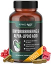 Rafiniran koren dihidroberberin 300mg z alfa lipoična kislina 600mg dodatek - Dodatna moč Berberin dodatek z alfa-lipojsko kislino (ALA) - Napredni dihidroberberberin za optimalno zdravje