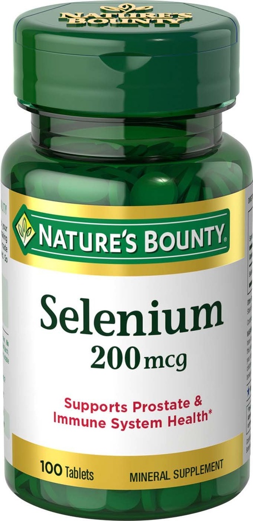 Bounty Selen, podpira zdravje prostate in imunskega sistema, 200 μg, 100 tablet