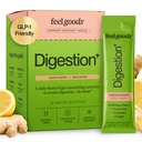 Feel Goods Gut Gut Guardian, Organic Fiber, Probiotic & Prebiotic Powder, Sugar Free, Zelišča za Bloat, Gut Health Support, Prebavno zdravje za moške in ženske, Non GSO, Vegan, Lemon Ginger, 15 Count