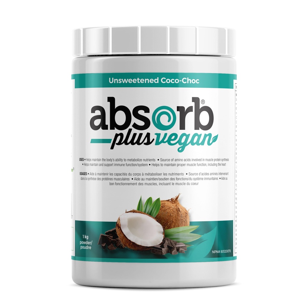 Veganski izolirni proteini - Gut Health, Nutritional Support, Naravne sestavine, Ne-GMO, Gluten-free, Organic Sprouted Rice Protein (2,2 lbs, Nesladkan Coco-Choc)