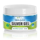 Nutrinoche Nano Silver Gel - Advanced Coloidal Silver Skin Cream - Rane Care & Prva pomoč Gel Pomirjujoče topično mazilo za opekline, Razor Burn in sončne opekline Draženje - Nerazdražena 4 Oz Jar