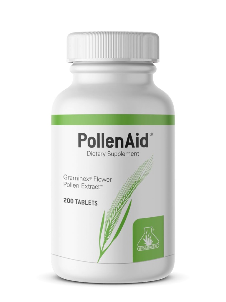 Graminex PollenAid Prostata Supplement: All Natural Prostata Support for Bladder Control & urinary Tract Health, Rye Pollen Extract Made in USA, 200 tablet