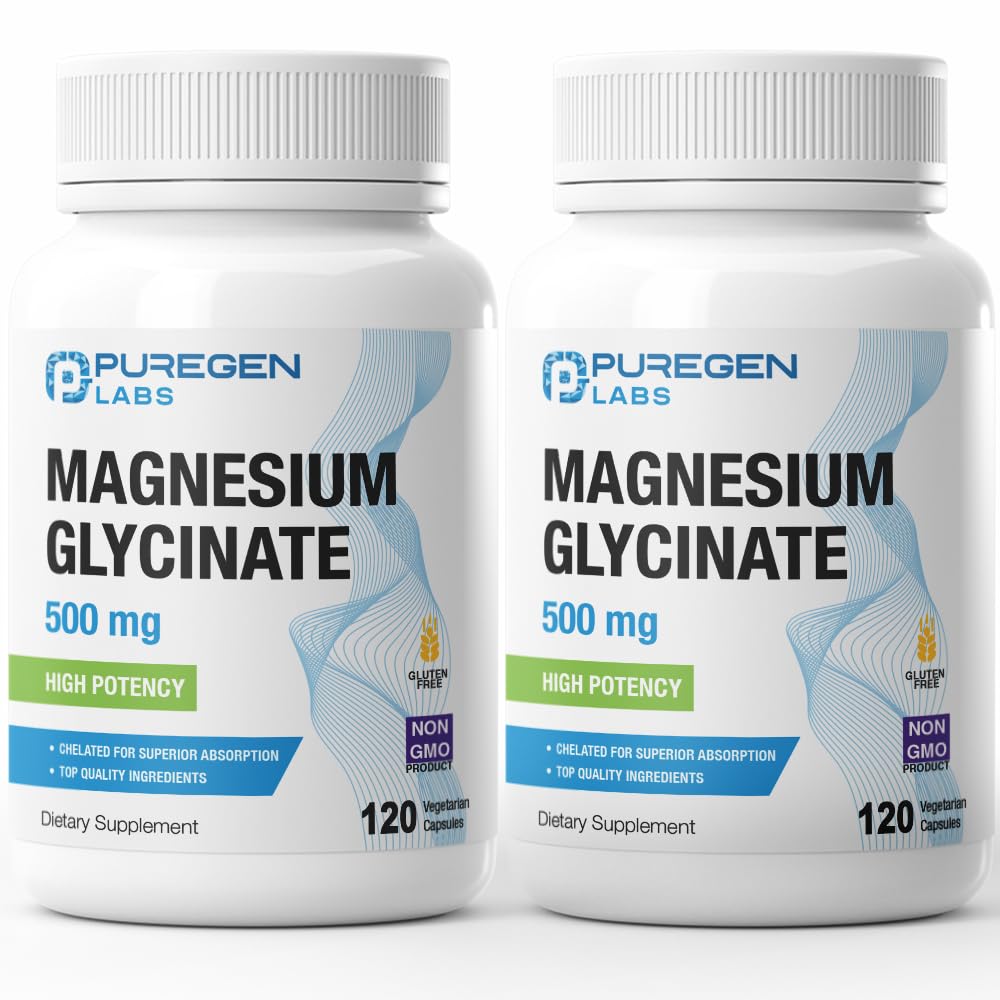 Magnezij Glycinate 500mg [Visoka jakost] Veggie Caps, klatiran za superior Absorpcijo, Non-GMO, NO Gluten in Mlekarna, podpira mišice, sklep, in zdravje srca skupaj 240 kapsul