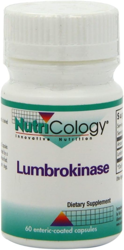 Nutriologija Lumbrokinaza dodatek - Cirkulacijski sistem podpora, podpira krvni obtok že v normalnem območju - 60 Zapoznelo sproščanje vegetarijanske kapsule