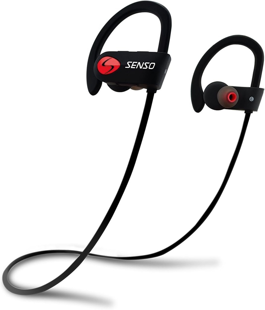 Slušalke Senso Bluetooth, najboljše brezžične športne ušesne slušalke w/Mic IPX7 vodoodporne HD Stereo Sweatproof slušalke za telovadbo Running Workout Hrup Prekliči slušalke Uhani Hrup Prekliči slušalke