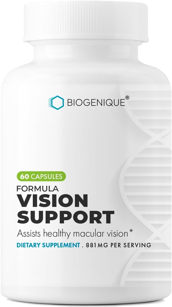 Vision Support Supplement z luteinom, likopenom, vitamini in minerali za zdravje oči in vidom Health Support 60 kapsul - Made in USA - brez glutena