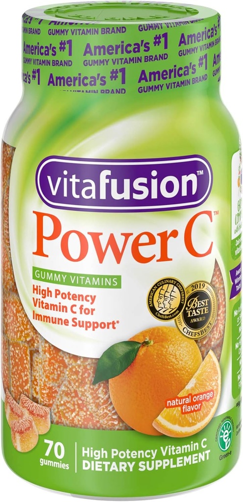 Vitafusion Power C Gummy Vitamini, 70ct, pakiranje po 3