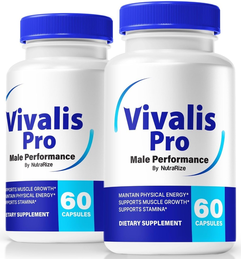(2 paketa) Vivalis Pro tablete - Premium moška formula za hitro delujočo energijo, vzdržljivost in zmogljivost, Vivalis Pro kapsule za aktiven in uravnotežen življenjski slog, uradna Viva Lis Pro (120 kapsul)