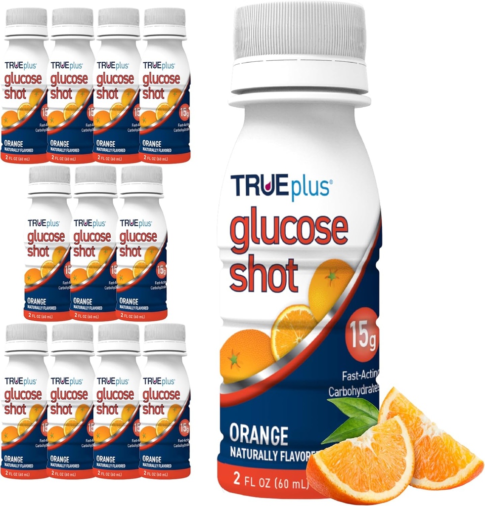 TRUEplus Glucose Shots 12 steklenice - oranžna