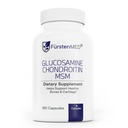 FürstenMED Glukozamin Chondroitin MSM dodatek - Chondroitin & Glukozamin Prehranske dopolnila za kosti & normalno kartilage zdravje - podpora normalno skupno zdravje z vitaminom C - 180 Kapsule