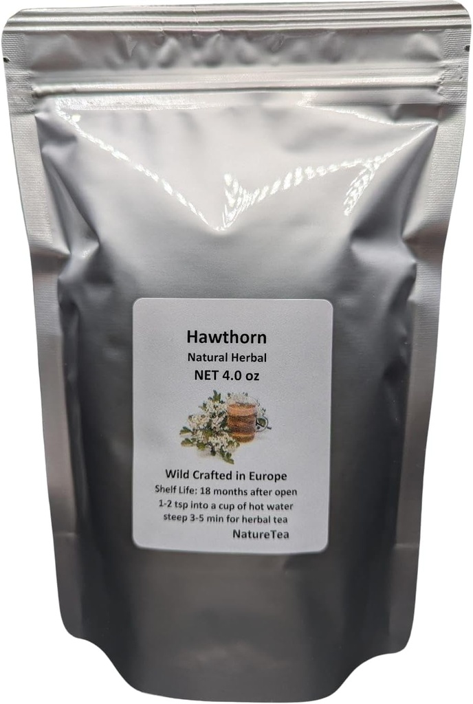 Hawthorn - Crataegus laevigata Loose Leaf & Cvet C/S iz 100% narave (8 oz)