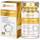 OMOGS NAD+ 300 mg + Trans-resveratrol 200 mg, Pure NAD dodatek, Max Absorpcija, povečanje dopolnilo za popravilo DNK, zdravo staranje, celična energija in dolgoživost, 60 kapsul