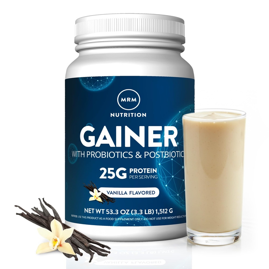 MRM Nutrition Gainer Beljakovine s probiotiki + Postbiotiki 