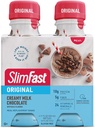 SlimFast Meal zamenjava Shake, Original Creamy mleko čokolada, 10g pripravljen za pitje beljakovin za hujšanje, 11 Fl. Oz steklenica, 4 Število (Packaging maj Vary)