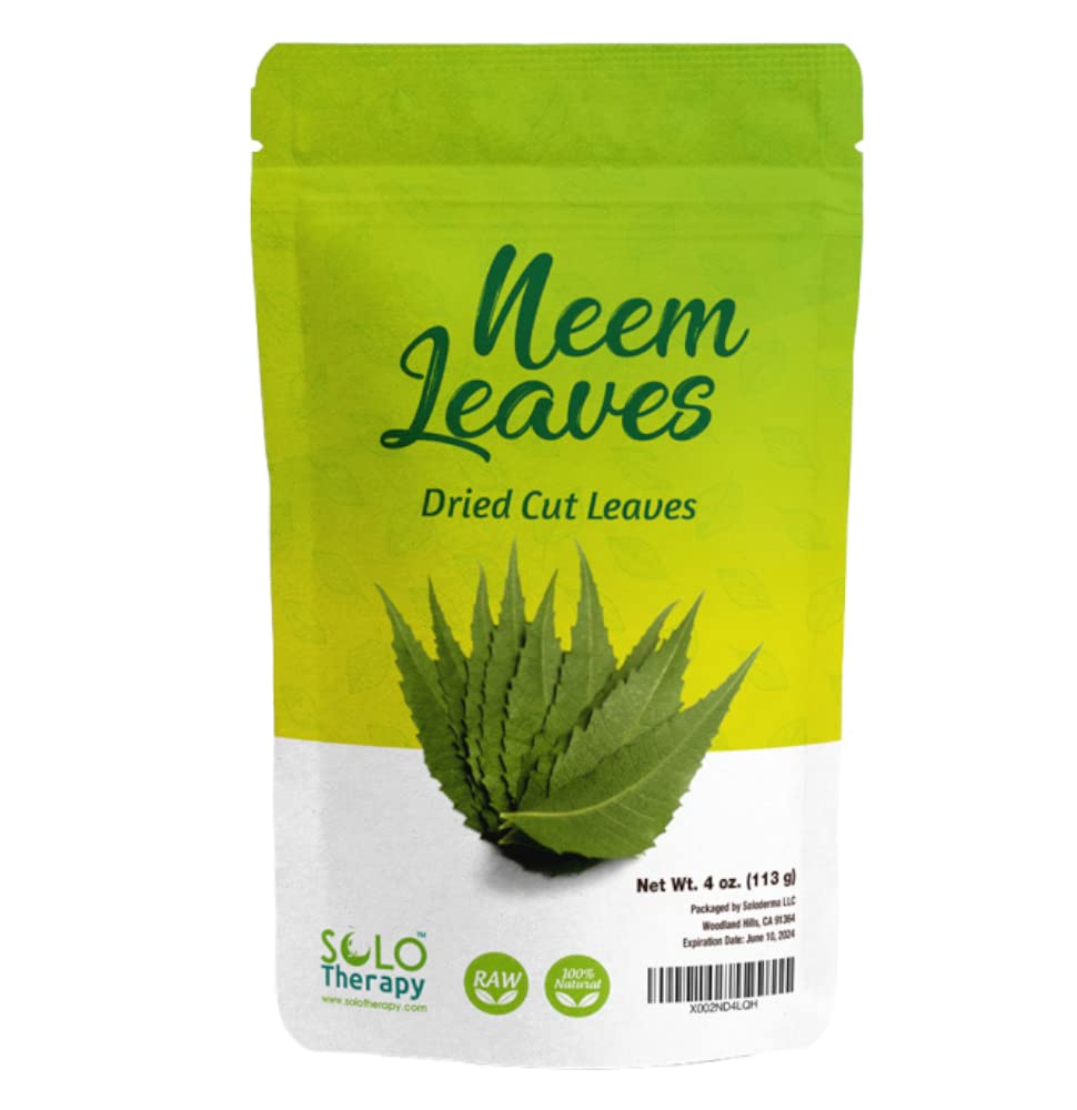 Neem posušeni rezani listi , 4 oz., Margosa listov , Azadirachta Indica , Reseable Bag , Izdelek iz Indije , Packaged v ZDA (4 oz.)