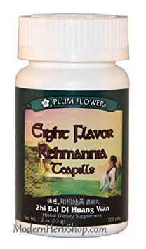 Osem arom Rehmannia (Zhi Bai Di Huang Wan), 200 ct, Plum cvet