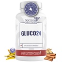 Gluco24 dodatek - dodatek s cimetom, berberinom, vitaminom C in več - dodatek za moške in ženske, 60 kapsul